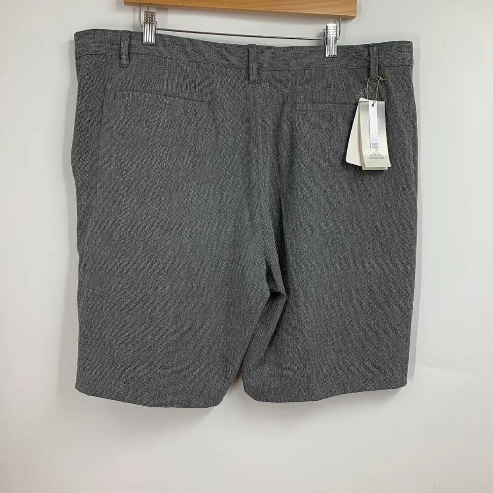 Adidas Men's Crosshatch Golf Stretch Outdoor‎ 9 Inch Inseam Shorts Size 42 NWT